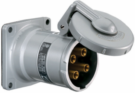 Insulgrip Female Receptacle 60A 2-Pole 3-Wire Watertight