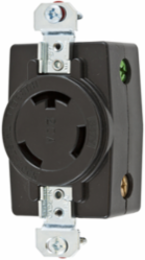 Twist-Lock® Flush Receptacle 20A 347V AC, 2-Pole, 3-Wire Grounding