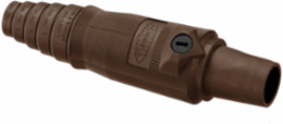 Heavy Duty Female Plug 400A 600V AC/DC, 7.75 Inch Width, Brown