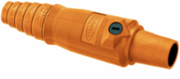 Heavy Duty Female Plug 400A 600V AC/DC, Orange, Single Conductor