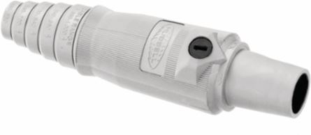 Heavy Duty Female Plug, 400A 600V AC/DC, 2.550 Inch Width, White