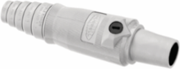 Heavy Duty Female Plug, 400A 600V AC/DC, 2.550 Inch Width, White