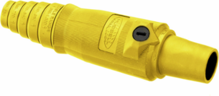 Heavy Duty Female Plug, 400A 600V AC/DC, Yellow, 2.850 Inch Width