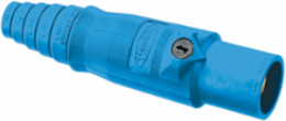 Heavy Duty Male Plug, 400A 600V AC/DC, 7.660 Inch Width, Blue