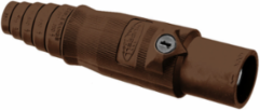 Heavy Duty Male Plug, 400A 600V AC/DC, Brown, 2.9 Inch Width