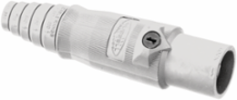 Heavy Duty Male Plug, 400A 600V AC/DC, White, Industrial Grade