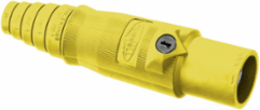 Heavy Duty Male Plug, 400A 600V AC/DC, 2.870 Inch Width, Yellow