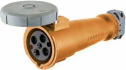 Heavy Duty 100A 125/250V IEC Female Connector, Watertight, 3-Pole 4-Wire