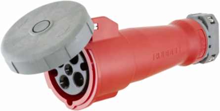 IEC Pin & Sleeve 100A 3-Phase 480V AC Female Connector Body