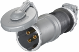 Heavy Duty Watertight IEC Pin and Sleeve Female Connector 100A 600V AC, 3-Pole 4-Wire