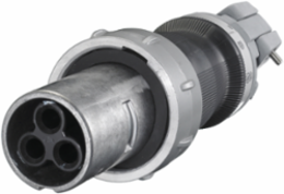 Industrial Male Plug, 100A 600V AC, 3-Pole 4-Wire, Watertight