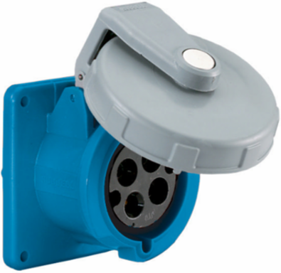 Heavy Duty Female Receptacle 100A 3-Phase 250V AC Watertight