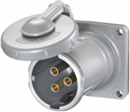 Heavy Duty Insulgrip Female Receptacle, 100A 600V AC, 3-Pole, Watertight