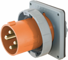 IEC 20A Watertight Pin & Sleeve Male Flanged Inlet, 3-Pole 4-Wire