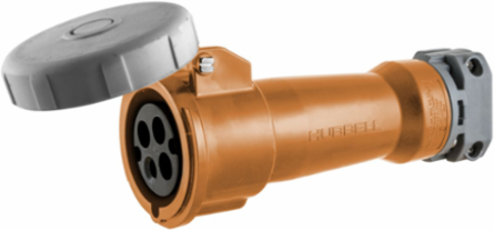 Heavy Duty Female Connector Body, 30A 125/250V, 3-Pole, Watertight