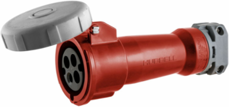 Heavy Duty IEC 30A 3-Phase Connector, 4-Wire Grounding, Watertight