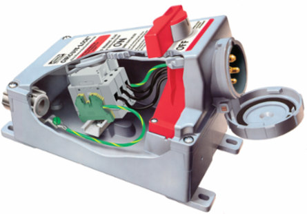 Heavy Duty Female Mech Interlocked Receptacle, 30A, 3-Phase, 480V AC, Watertight