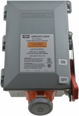IEC Female Fused Mechanically Interlocked Receptacle 30A 12.4 Inch