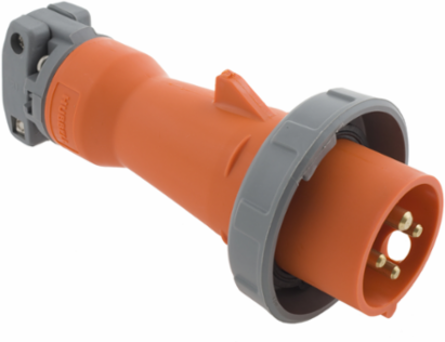 Heavy Duty Watertight Male Plug, 30A 125/250V, 3-Pole, 4-Wire