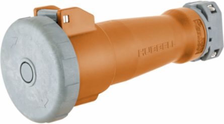 Watertight IEC Pin & Sleeve Connector, 60A 125/250V, 3-Pole 4-Wire