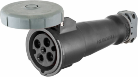 Heavy Duty IEC Pin & Sleeve Connector, 60A 3-Pole 4-Wire, Watertight