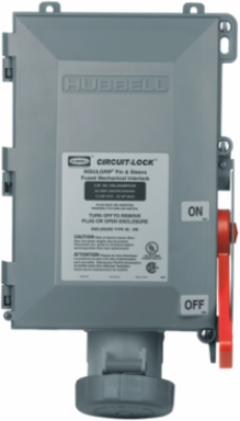 Heavy Duty Female Fused Receptacle, 60A 600V AC, 3-Pole 4-Wire