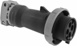 Heavy Duty Watertight Male Plug, 60A 3-Phase 600V, 3-Pole 4-Wire