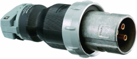 Heavy Duty Watertight Plug, 60A 600V AC, 3-Pole, 4-Wire