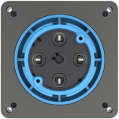 Heavy Duty Watertight Receptacle, 60A, 3-Pole, 4-Wire, 250V AC