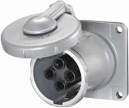 Insulgrip 60A Watertight Female Receptacle, 3-Pole 4-Wire