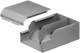 Metal Raceway Divided Entrance Fitting, 3-1/2 Inch Wide, Steel