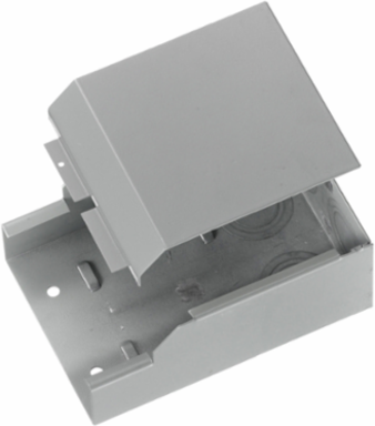 Metal Raceway Entrance Fitting 5.1 Inch Wide Steel Gray, CSA Certified