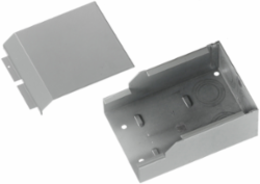 Metal Raceway Entrance Fitting 5.1 Inch Wide Steel Gray, CSA Certified