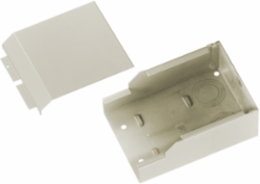 Metal Raceway Entrance Fitting, Steel, Ivory, 5.1 Inch Width