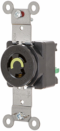 EdgeConnect™ Twist-Lock® Receptacle, 15A 125V, 2-Pole, Black