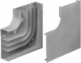 Metal Raceway Divided Flat Elbow 90° Steel 8.300 Inch Width