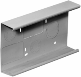 Metal Raceway Box Connector, 5.1 Inch Width, Steel, Gray