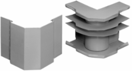 Metal Raceway Divided Large Radius External Elbow 6.1 Inch, Steel
