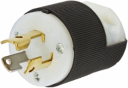 Locking Male Plug 15A 125V 2-Pole 3-Wire Grounding L5-15P Nylon