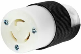 Locking Connector Body, 15A 125V, 2-Pole 3-Wire, NEMA L5-15R