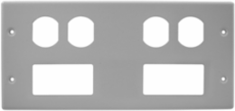 4-Gang Raceway Plate, Duplex and Style Line, 4.500 Inch Width