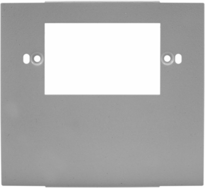 Metal Raceway Plate, 1-Gang, Gray, Scratch Resistant, Up to 600V AC