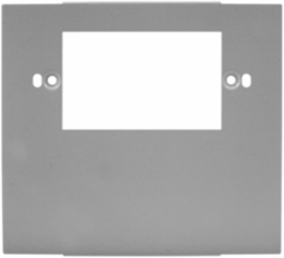 Metal Raceway Plate, 1-Gang, Gray, Scratch Resistant, Up to 600V AC