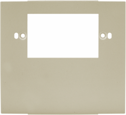 Metal Raceway Plate, 1-Gang, Ivory Color, 4.9 Inch Width