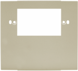 Metal Raceway Plate, 1-Gang, Ivory Color, 4.9 Inch Width