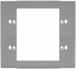 Metal Raceway Plate, Double, 2-Gang, Gray, 5 Inch Width