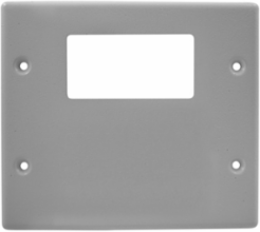 Metal Raceway Plate 2-Gang 4.9 Inch Gray Style Line