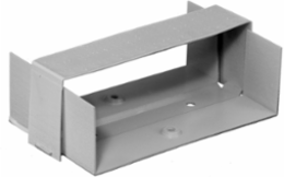 Metal Raceway Transition Fitting 3.400 Inch Gray Steel