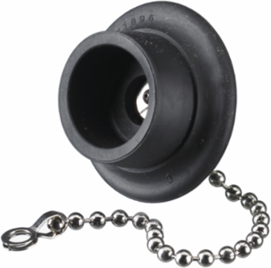 Midget Twist-Lock Closure Cover, 15A 2-Wire, 1.50 Inch x 1.50 Inch x 0.83 Inch