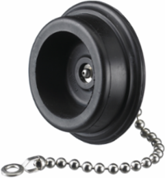 Locking Device Cover for 50A Flanged Inlets, Rubber, 2.5 Inch Width